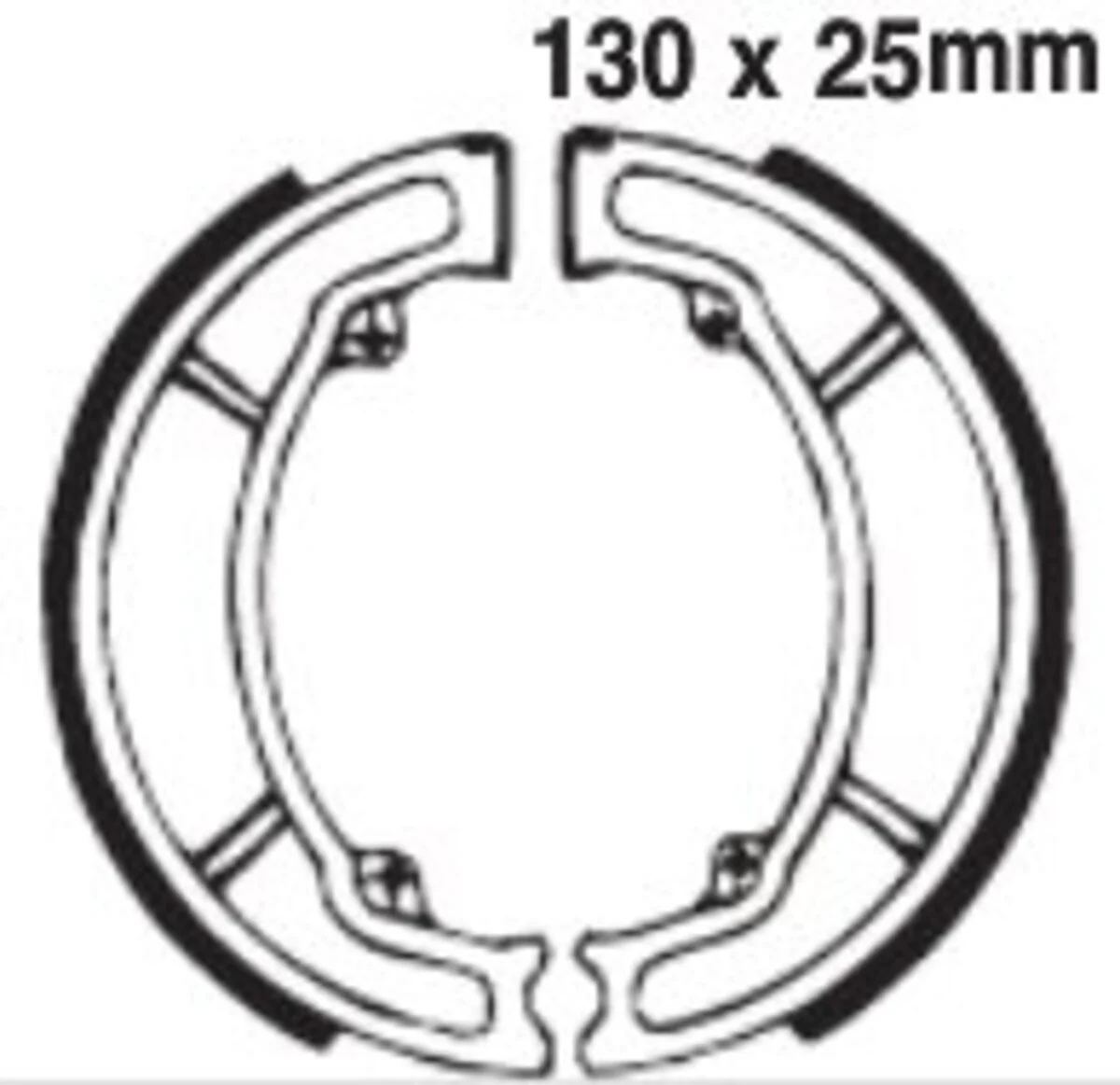 EBC Brakes 350 Brake Shoes 130x25mm - Image 2