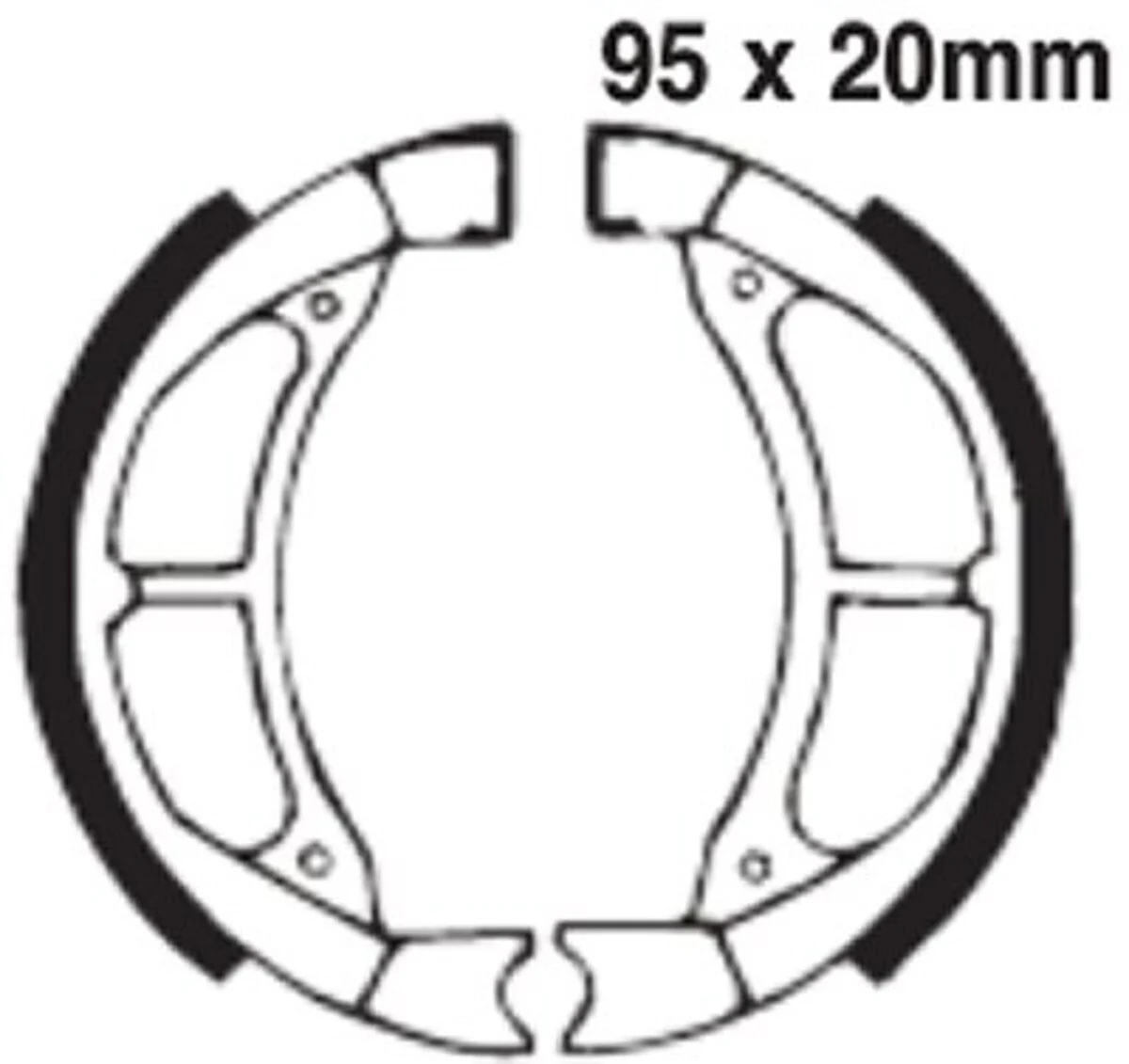 EBC Brakes 519 Brake Shoes 95x20mm - Image 2