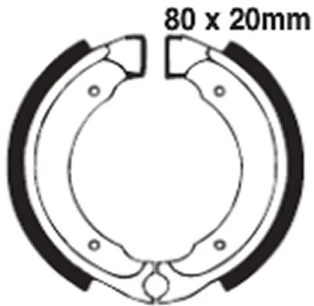 EBC Brakes 614 Brake Shoes 80x20mm - Image 2