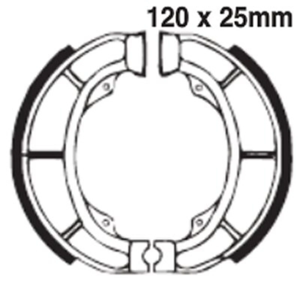 EBC Brakes 624 Brake Shoes 120x25mm - Image 2