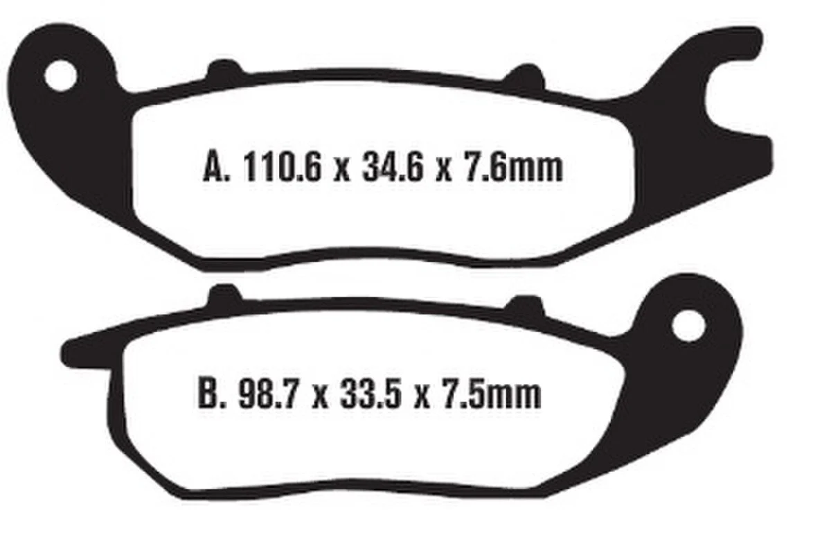EBC Brakes FA375 Honda Grom Brake Pads - Image 2
