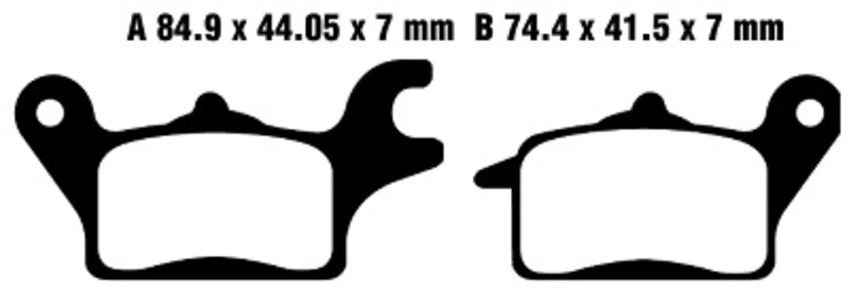 EBC Brakes FA691 Kawasaki Z125 Brake Pads - Image 2