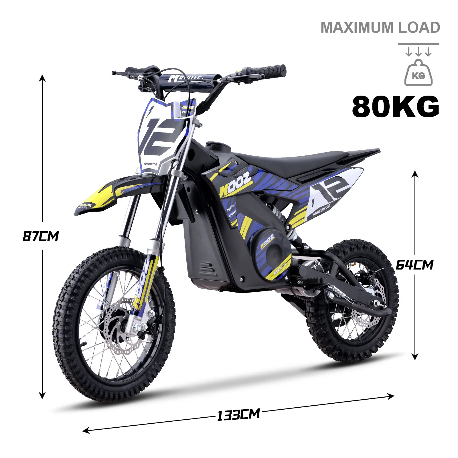 Electric Dirt Bike, Lithium 36v 1000w (HP112E), Ages 12 and up - Image 2