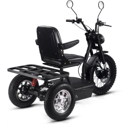 Electric Mobility Scooter 3-Wheeler Personal Transporter 1800w, Hydraulic Front Disc Brake, Full Suspension - Image 5