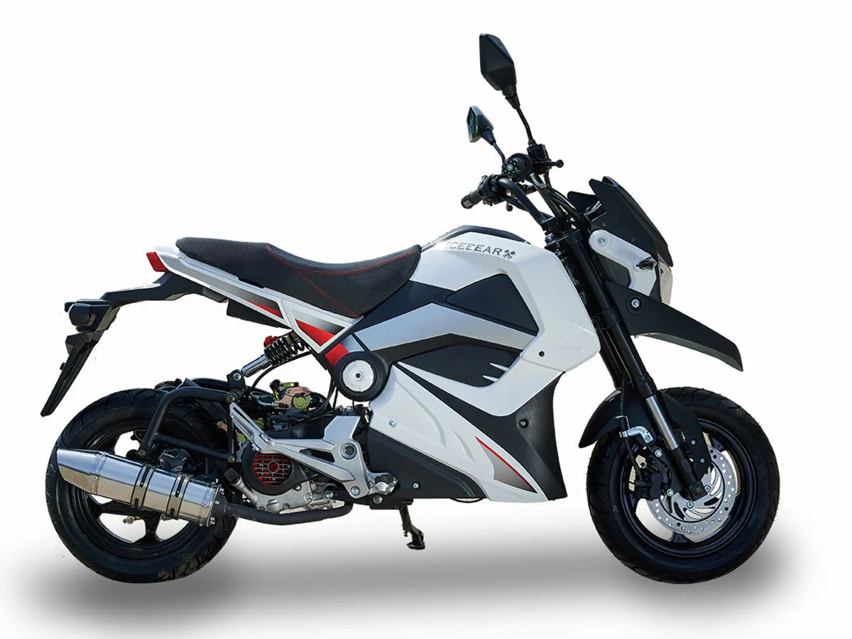 Evader 50cc Motorcycle, Automatic, Front Disc Brake, 12-inch Alloy Wheels - Image 9