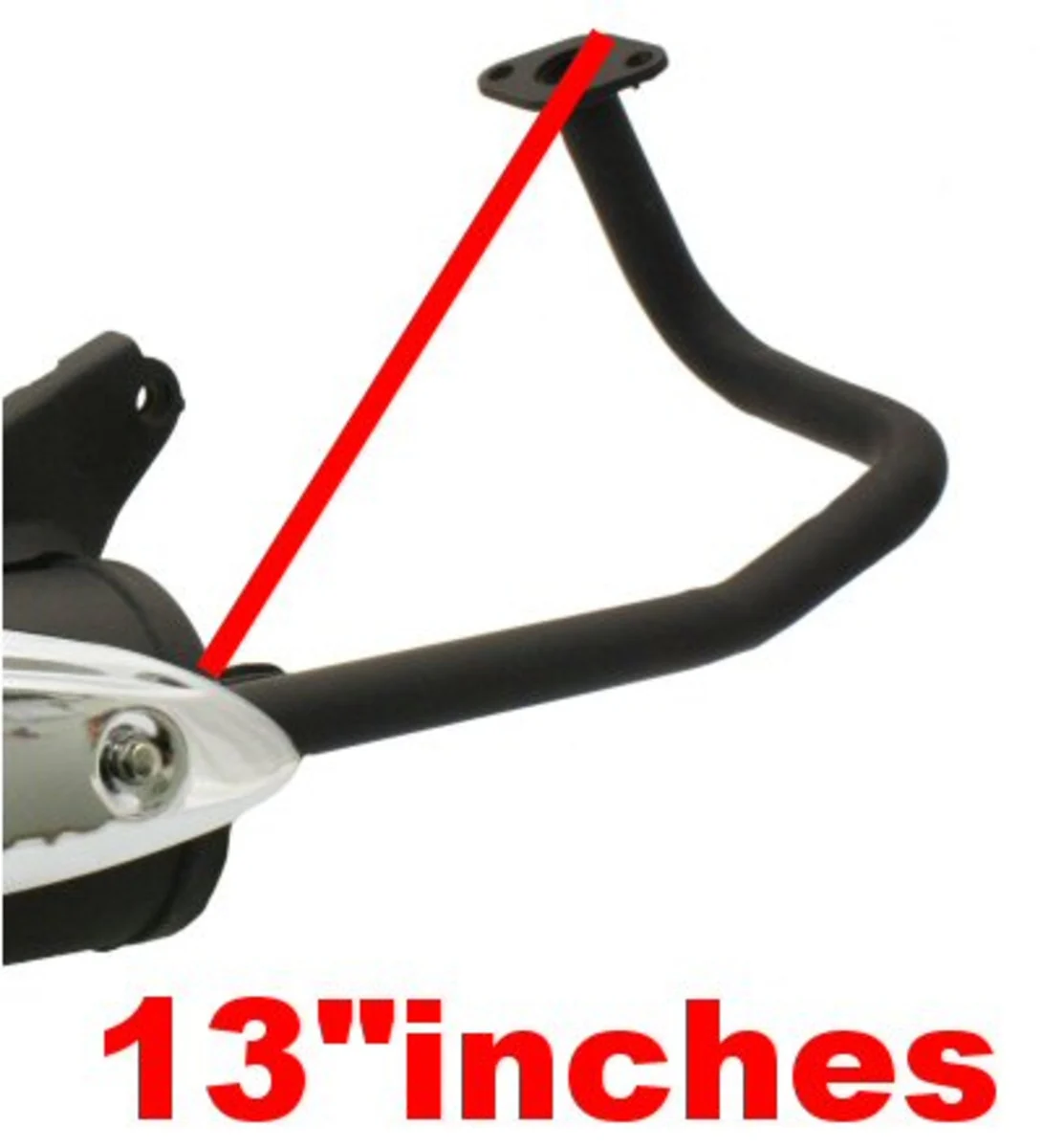 Exhaust Muffler Assembly for 50cc QMB139 4-Stroke Engines - Image 4