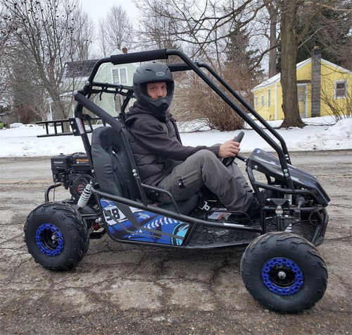 Interceptor XL Mid-size Go Kart, 7hp 4-Stroke Pull Start, Automatic, Full Suspension - Image 15