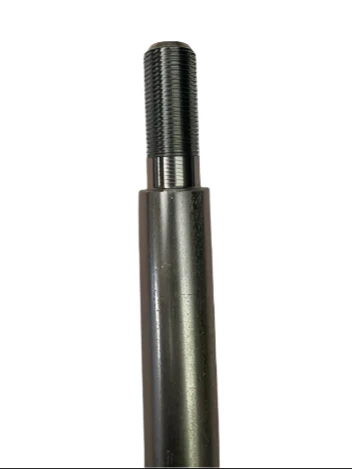 Go Kart Axle, Solid Steel, 30 in. Length, 1 in. Diameter, 2 in. Stepped Threaded Ends, Offset 1/4 in. Keyways