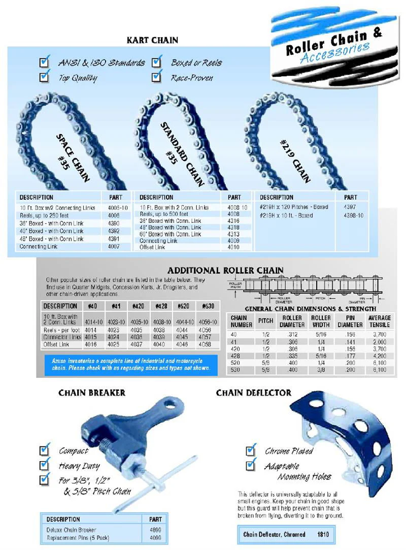 #41 Chain, For Motorcycle, Go Kart Or Mini Bike, 4 Feet - Image 2