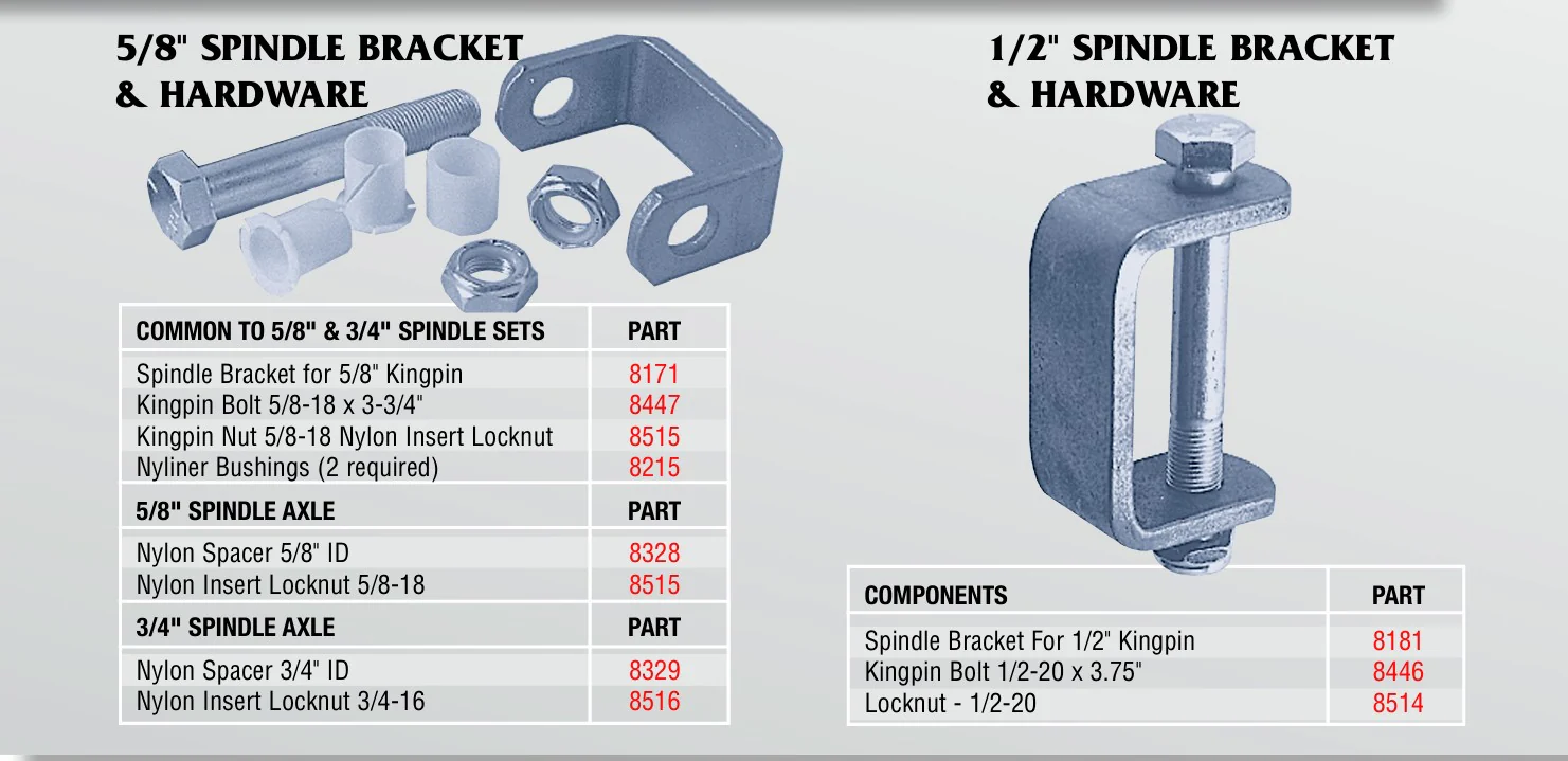 Go Kart Spindle Bracket Kit - Image 2