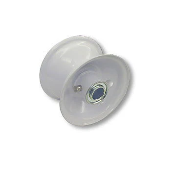 4 in. wheel steel, one piece w/3/4 in. ball bearings, 3 in. hub length, 2-1/2 in. wide