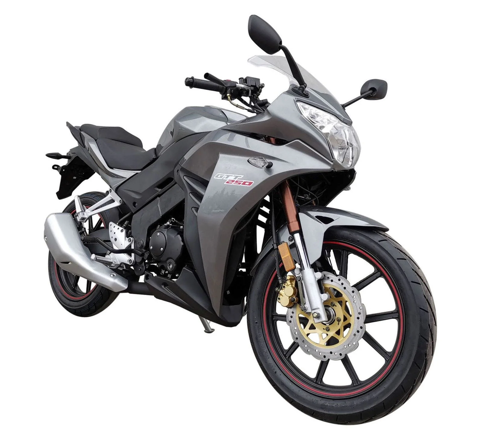 GTT 250 Street Motorcycle, 5-Speed Manual, 17-inch Alloy Wheels