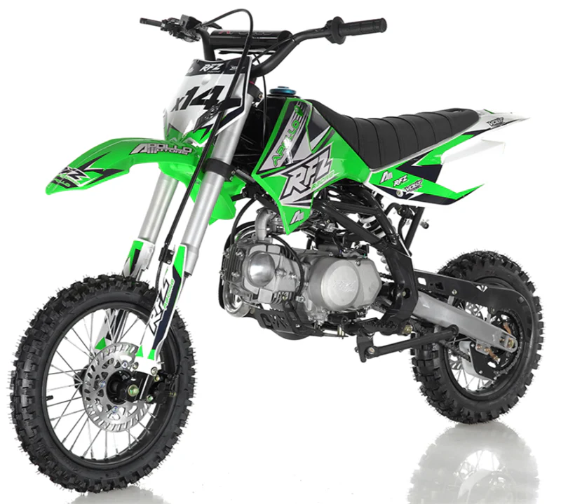 Apollo RFZ 125cc X14 Dirt Bike, 4-Speed Semi-Automatic, 14/12 inch Wheels, Ages 12 and up - Image 4