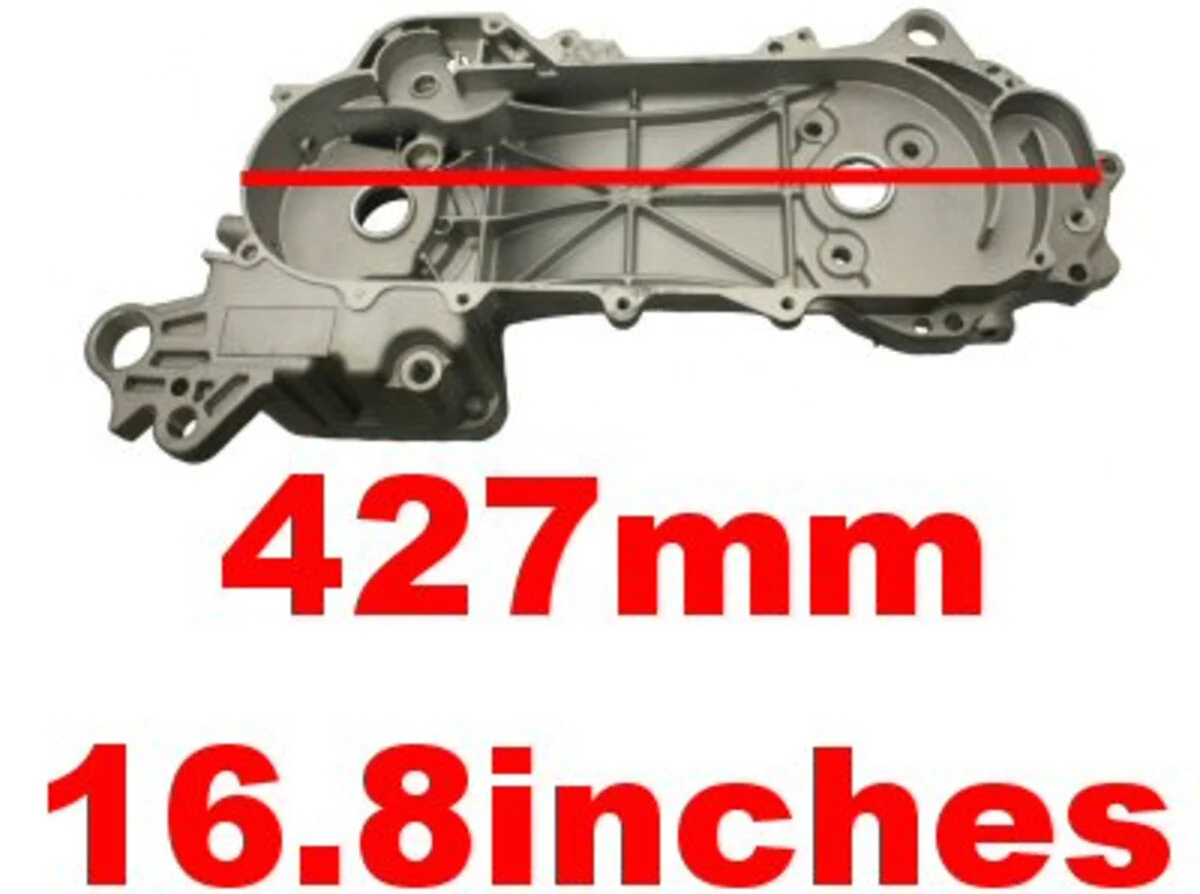 Left Crankcase for 50cc 4-stroke QMB139 Engines - Image 2