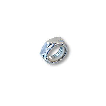 Locknut, 5/16-18, Thin, Nylon Insert, Zinc Plated