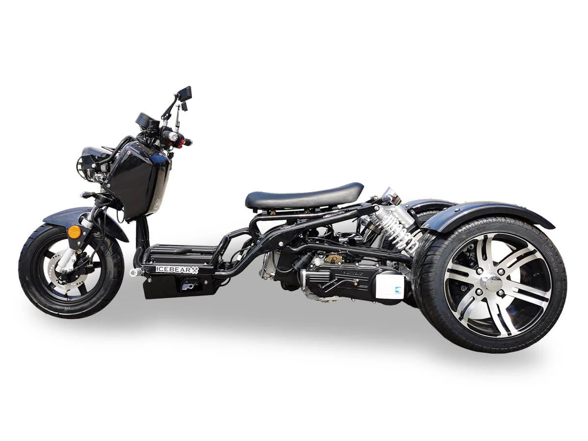 Maddog 50cc Street Trike, Automatic, Disc Brakes, 14 inch Aluminum Rear Wheels - Image 11