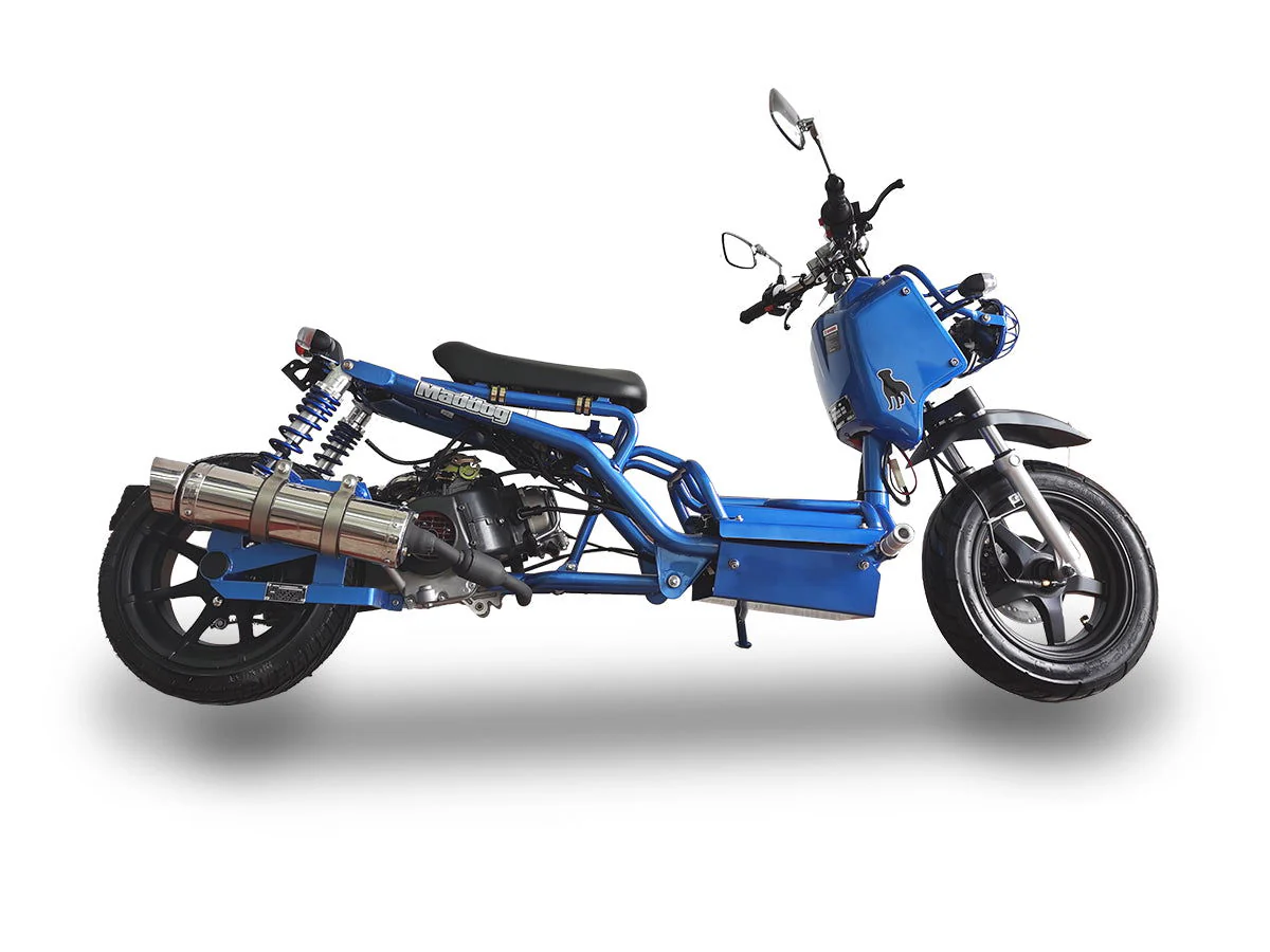 Maddog Gen I 50cc Street Scooter, Automatic, Front Disc Brake, 12 inch Aluminum Wheels, 50 State Legal - Image 7