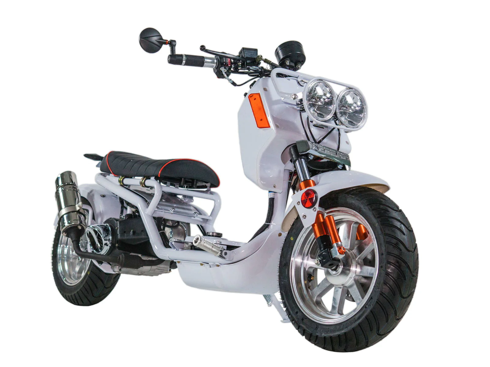 Maddog Gen IV 150cc Street Scooter, Automatic, Front Disc Brake, 12 inch Aluminum Wheels, LED Lights, Digital Speedometer, 50 State Legal - Image 6