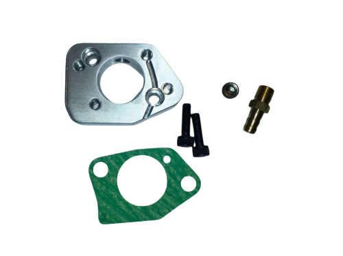 Manifold Kit, GX390 Carb to GX200, 6.5 OHV Clone, & 212 Predator; 2 Piece, Adjustable (0/15)
