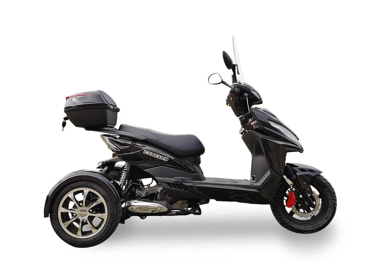 Mojo 150cc Street Trike, Automatic, Disc Brakes, Aluminum Wheels, Trunk and Windshield Included - Image 7