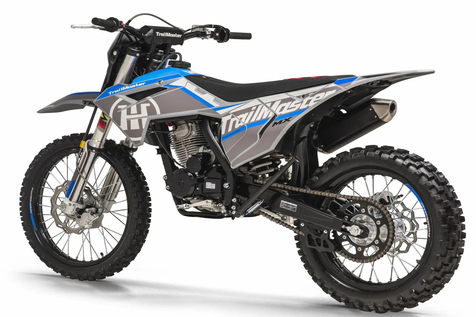 TrailMaster MX250 Dirt Bike, 5-Speed Manual, Electric Start, Dual Disc Brakes, (21/18) Wheels - Image 10
