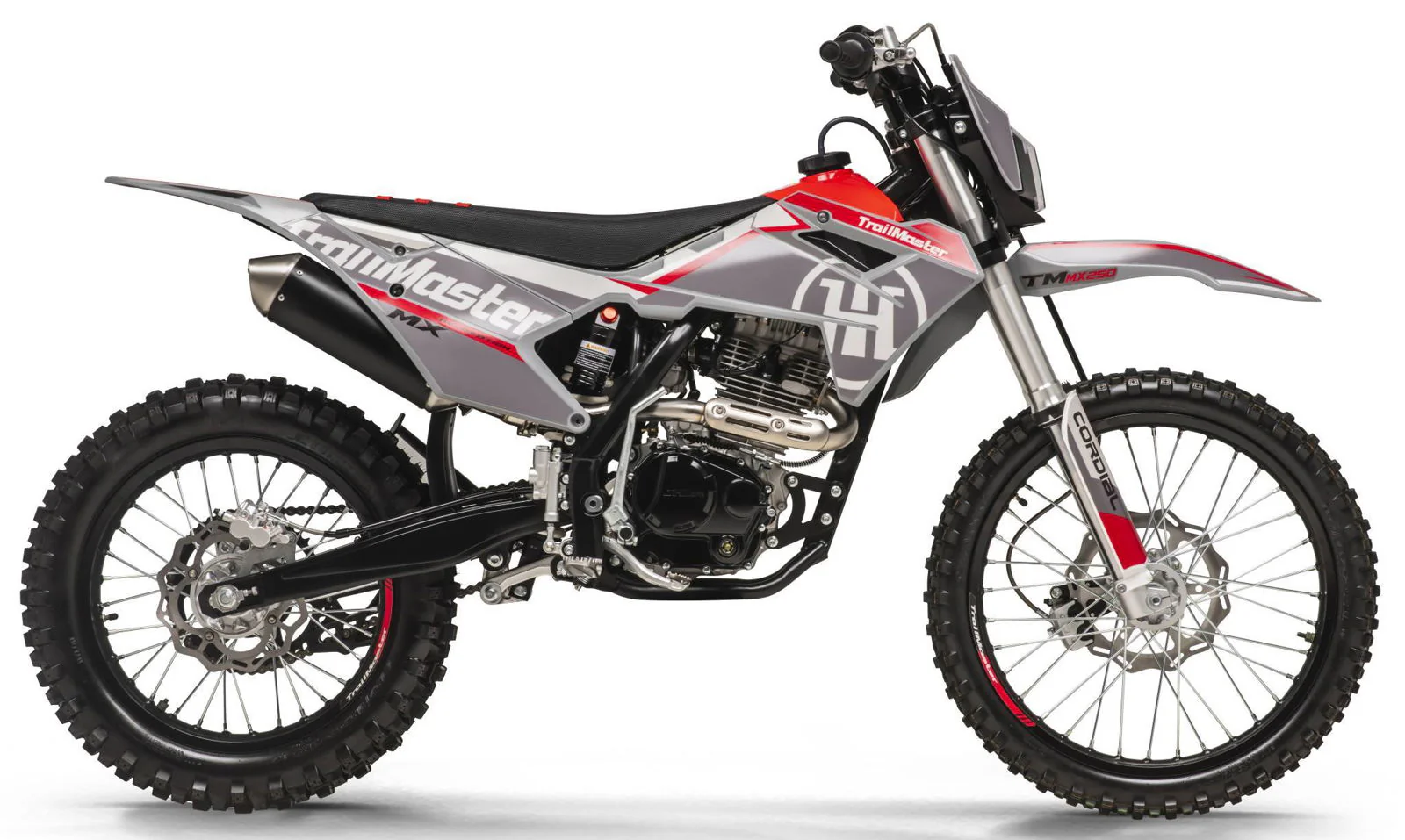 TrailMaster MX250 Dirt Bike, 5-Speed Manual, Electric Start, Dual Disc Brakes, (21/18) Wheels - Image 15