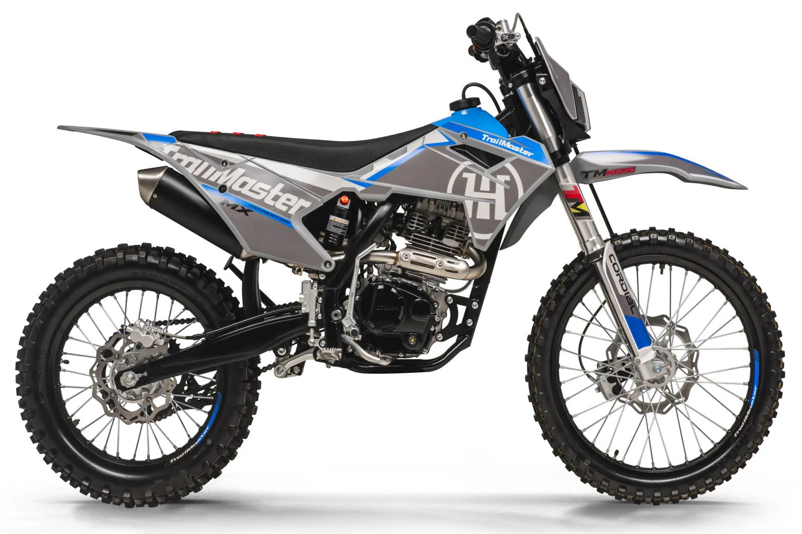 TrailMaster MX250 Dirt Bike, 5-Speed Manual, Electric Start, Dual Disc Brakes, (21/18) Wheels - Image 17