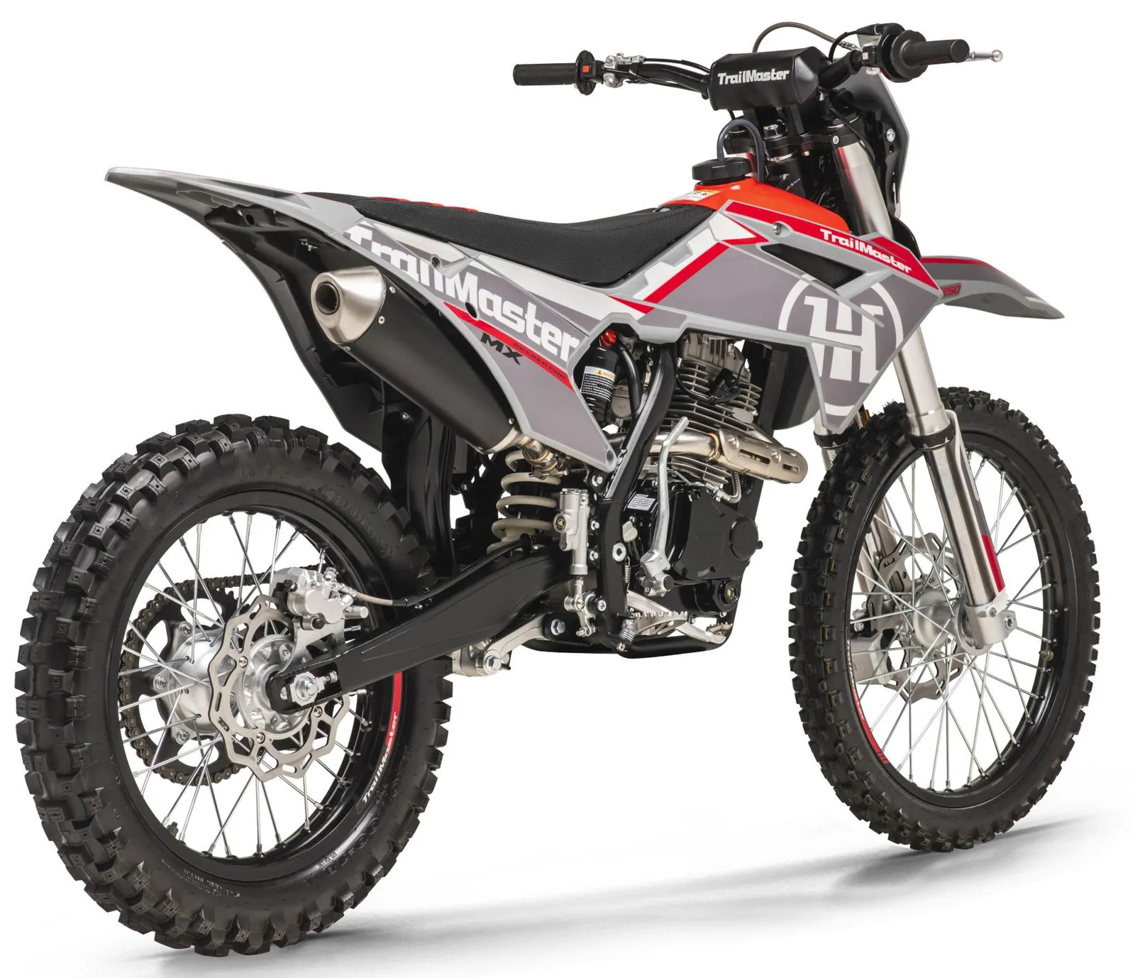 TrailMaster MX250 Dirt Bike, 5-Speed Manual, Electric Start, Dual Disc Brakes, (21/18) Wheels - Image 6