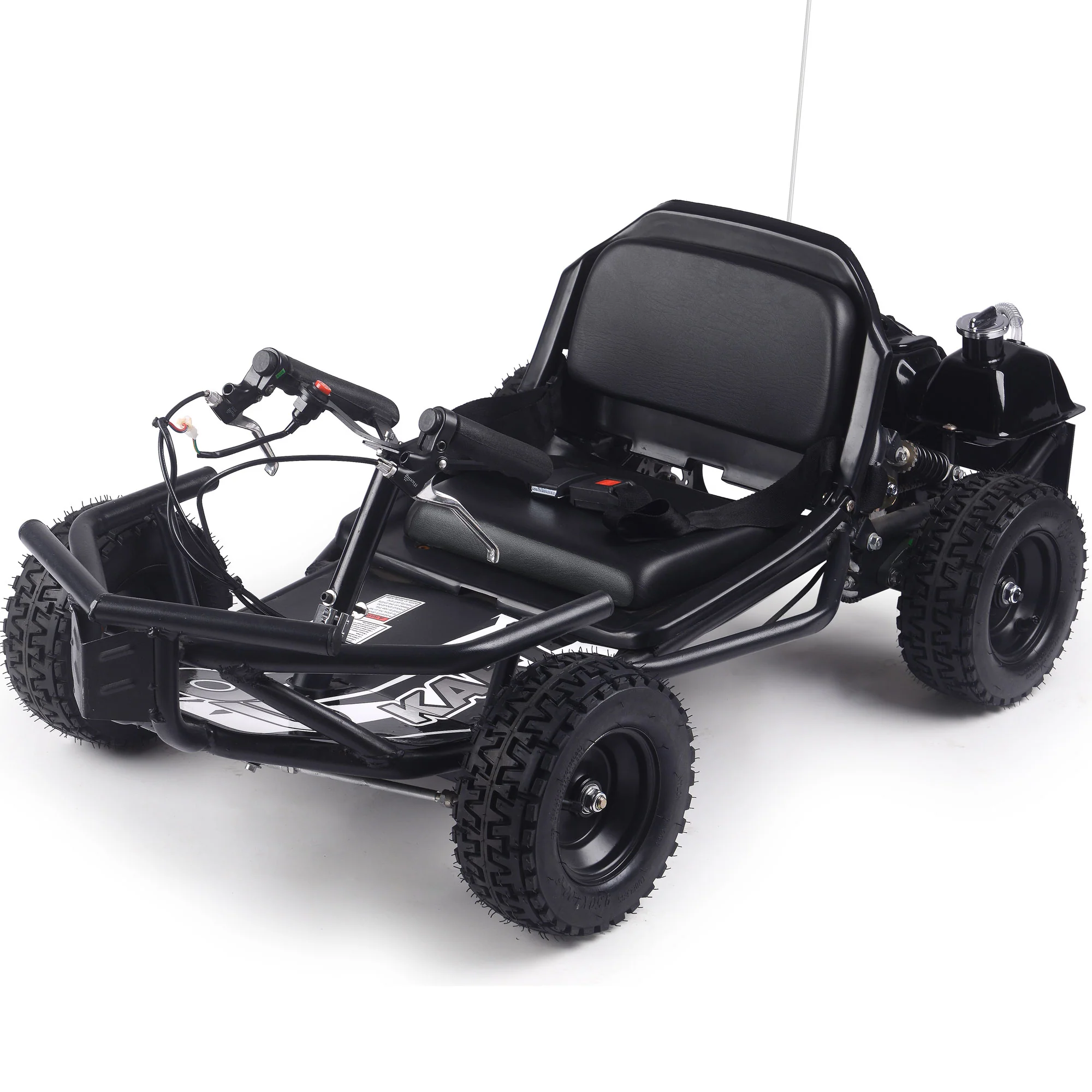 Sandman Kids Gas Powered Go Kart, 49cc 2-Stroke, Rear Suspension, Ages 4-6