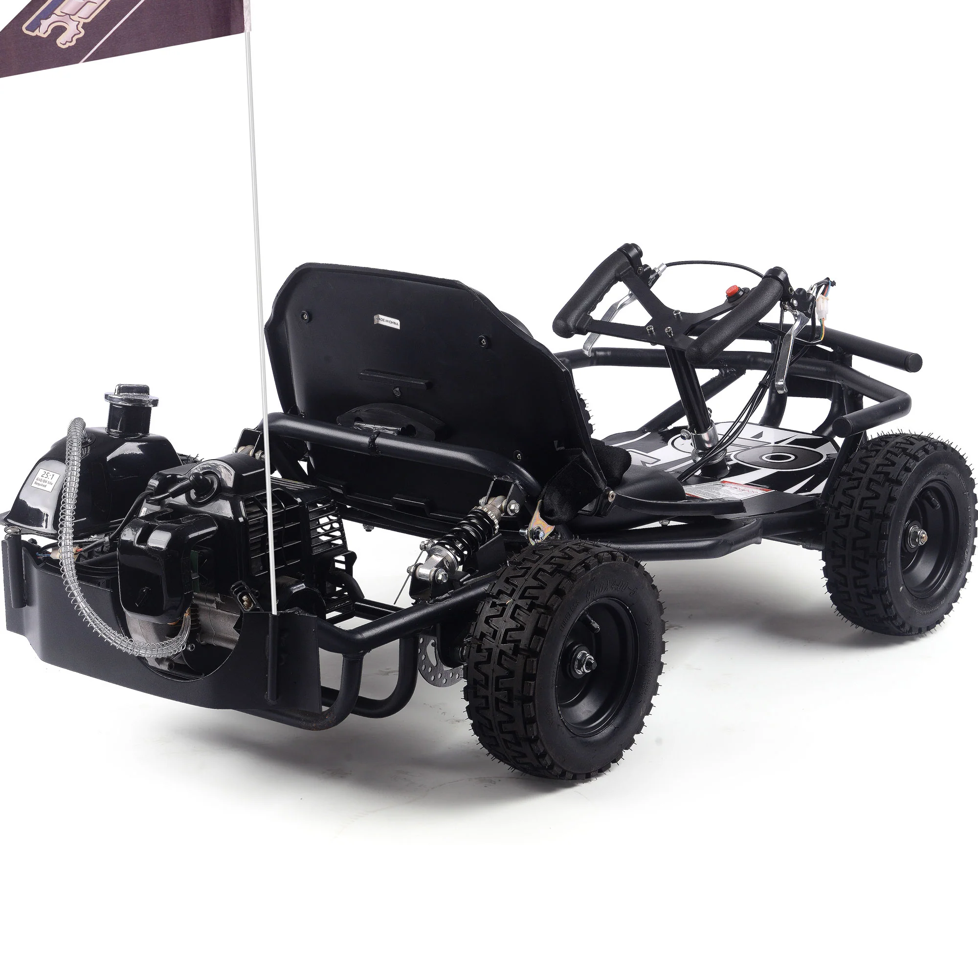 Sandman Kids Gas Powered Go Kart, 49cc 2-Stroke, Rear Suspension, Ages 4-6 - Image 6