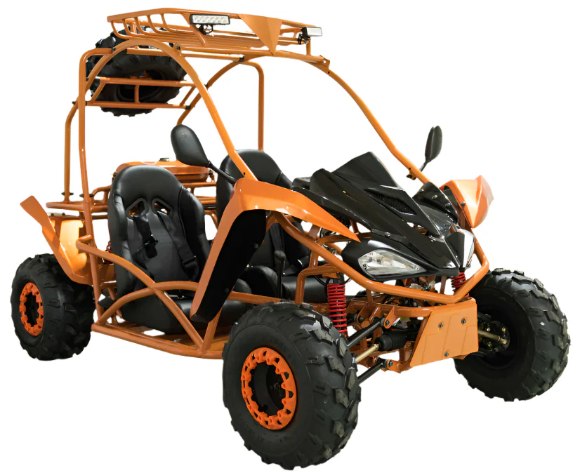 Shark DLX 125cc Mid-Size Kids Go Kart, Electric Start, 3-Speed Semi-Automatic with Reverse, Ages 12 and up - Image 3