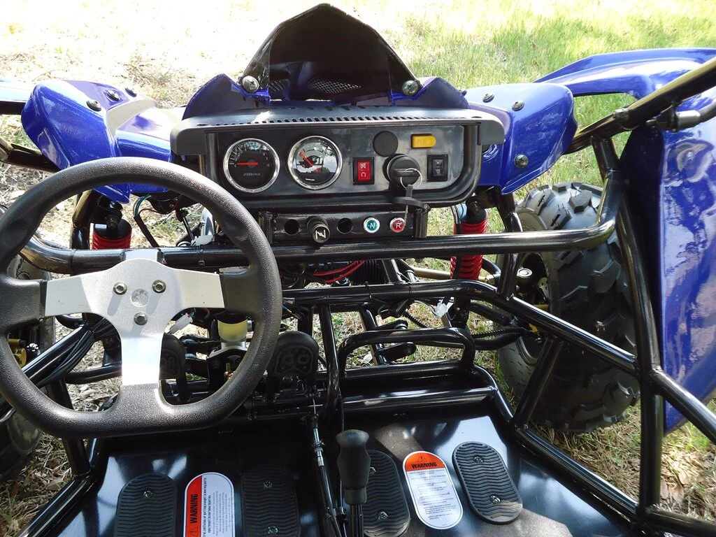 Shark 125cc Mid-Size Kids Go Kart, Electric Start, 3-Speed Semi-Automatic with Reverse, Ages 12 and up - Image 8