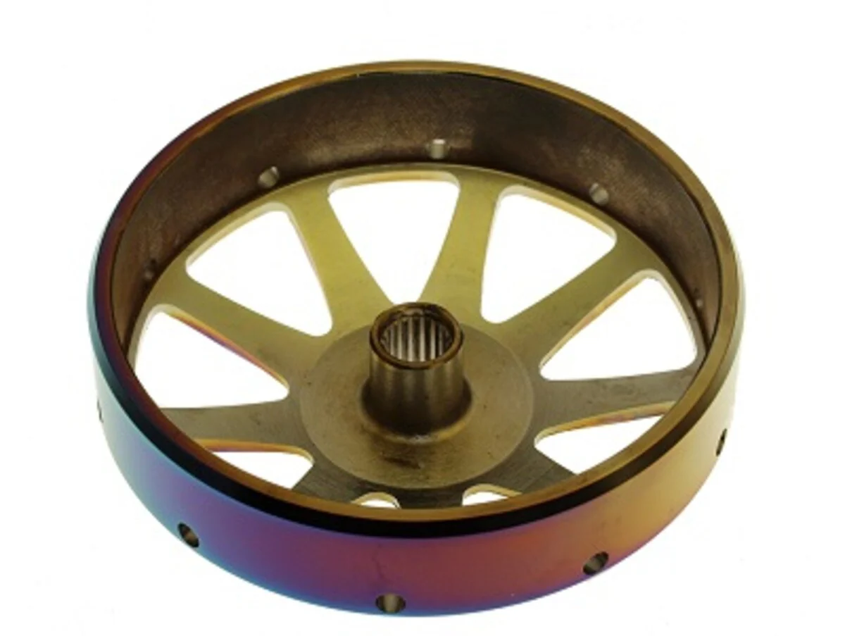 SSP-G GY6 Titanium Coated Clutch Drum - 9 Spoke - Image 3