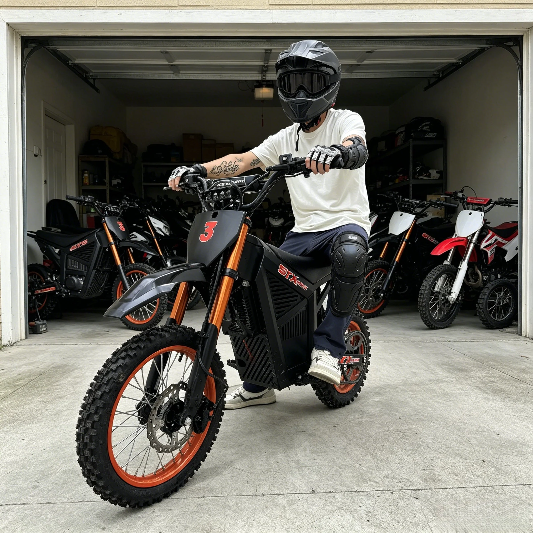 SYX MOTO ARC 3000W Peak Electric Dirt Bike | 48V Mid-Drive Off-Road Motorcycle - Image 12