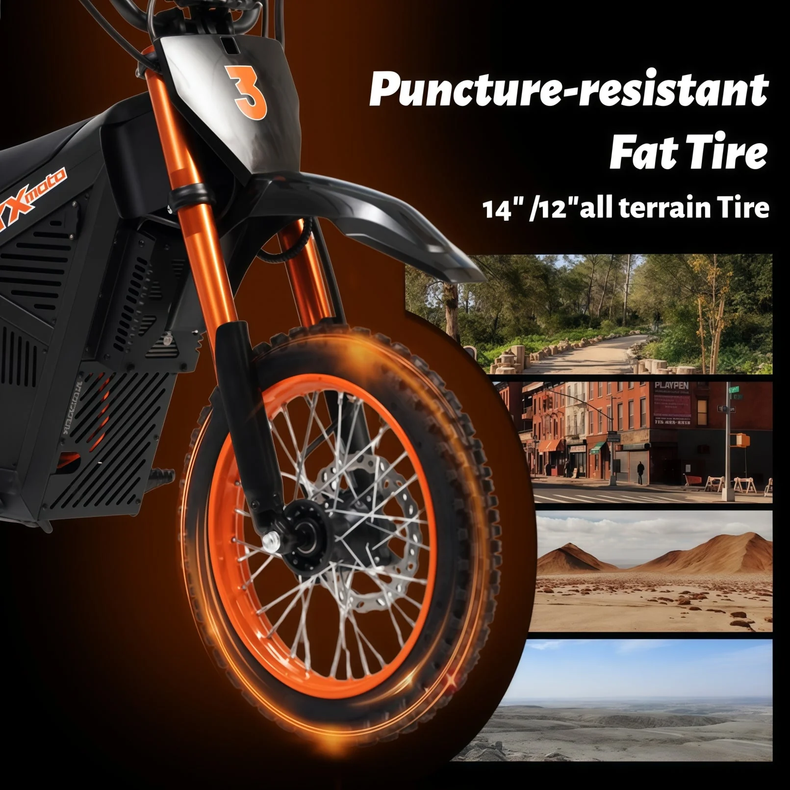 SYX MOTO ARC 3000W Peak Electric Dirt Bike | 48V Mid-Drive Off-Road Motorcycle - Image 4