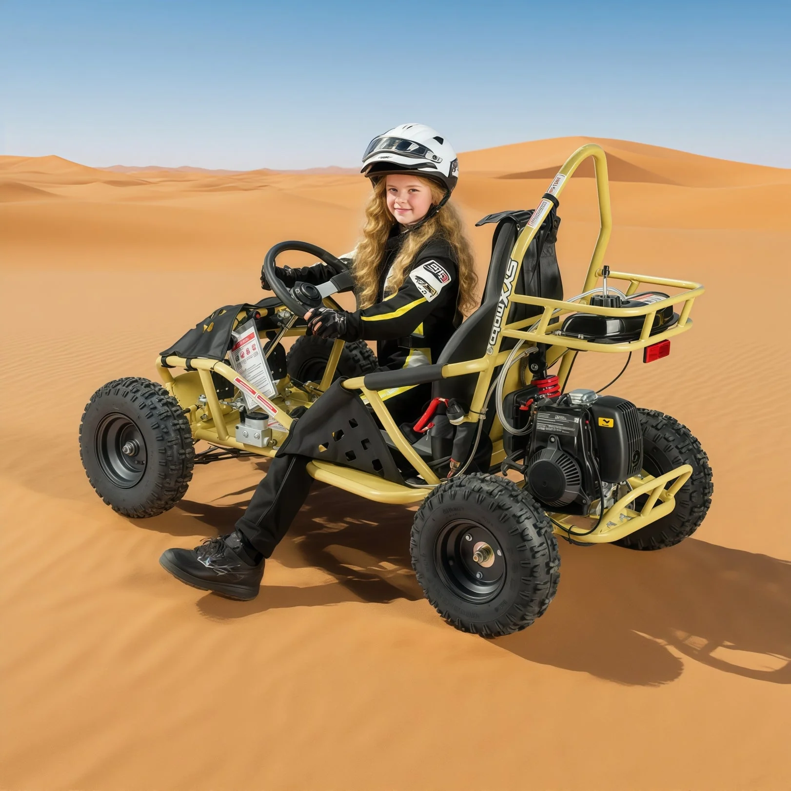SYX MOTO GK-49A 50cc 4-Stroke Gas Go Kart | Off-Road Mini Buggy for Teens - Image 9