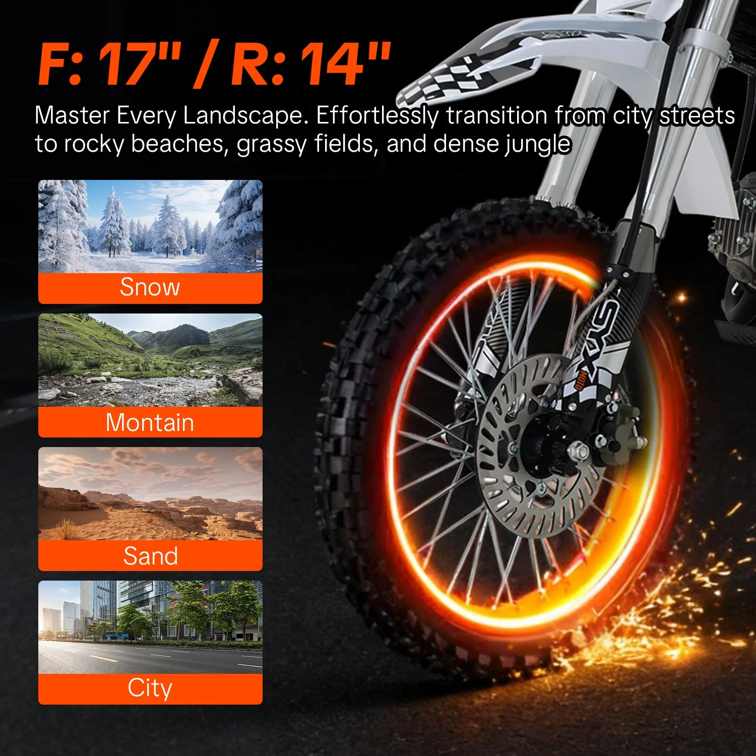 SYX MOTO K1 125cc Dirt Bike | 4-Stroke Off-Road Pit Bike for Teens & Adults - Image 3