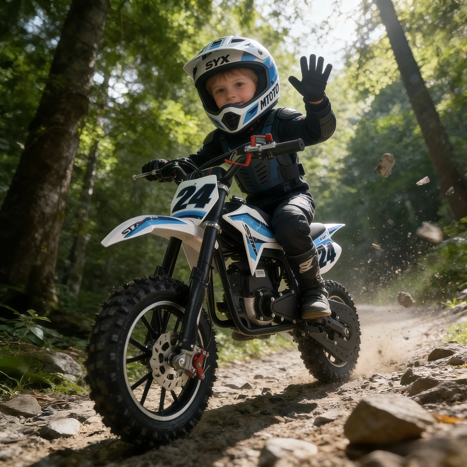 SYX MOTO MK 40cc 4-Stroke Kids Gas Mini Dirt Bike | Automatic Off-Road Pit Bike - Image 10