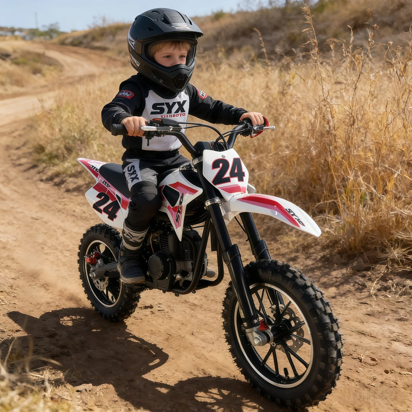 SYX MOTO MK 40cc 4-Stroke Kids Gas Mini Dirt Bike | Automatic Off-Road Pit Bike - Image 9