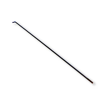 Throttle Rod 1/4 in. OD x 30 in. Long, 1/4-28 Rolled Thread with Hole, Black Oxide Finish