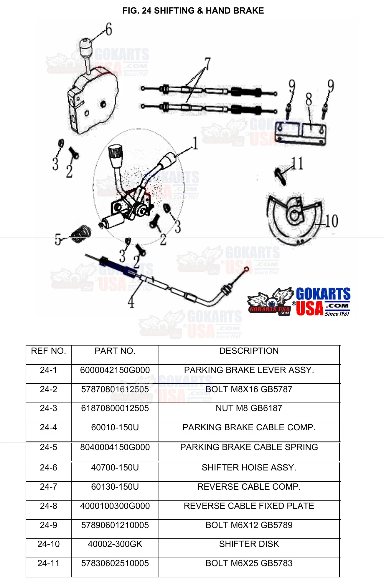 REF 24-6: SHIFTER HOUSING ASSY, for TrailMaster Challenger 200 UTV Side-by-side (40700-150U) - Image 2