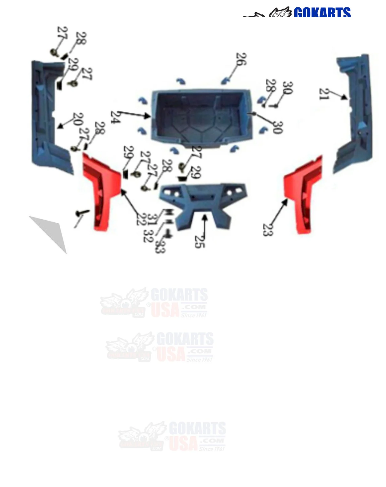 REF 41-23: RIGHT-SIDE PLATE CAR, for TrailMaster Challenger 200 UTV Side-by-side (19-1000112) - Image 2