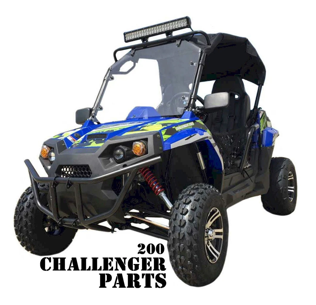 REF 4-1: RIGHT CASE COVER, for TrailMaster Challenger 200 UTV Side-by-side (52T-1-401)