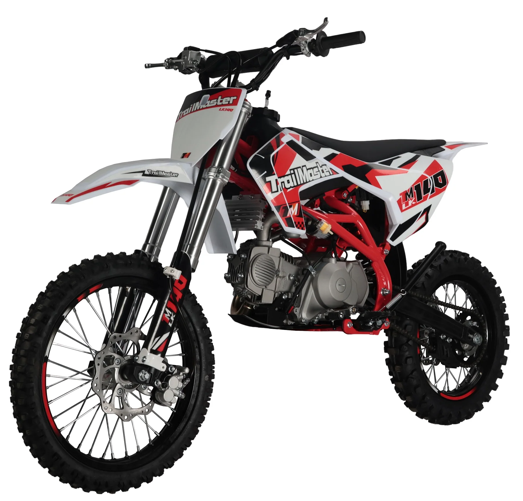 TrailMaster LK140 Pro Series Dirt Bike, Electric Start, 4-Speed Manual, Dual Disc Brakes, (17/14) Wheels - Image 4
