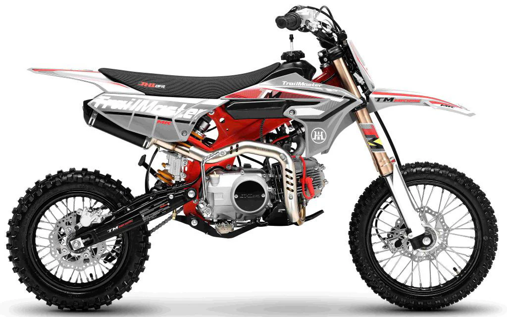TrailMaster MK125S Pro Series Dirt Bike, 4-Speed Semi-Automatic, Electric Start, Dual Disc Brakes, (14/12) Wheels - Image 20