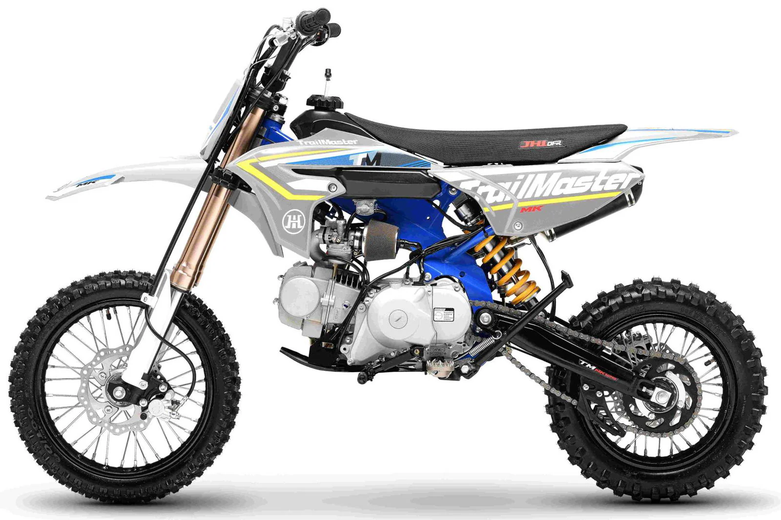 TrailMaster MK125S Pro Series Dirt Bike, 4-Speed Semi-Automatic, Electric Start, Dual Disc Brakes, (14/12) Wheels - Image 29
