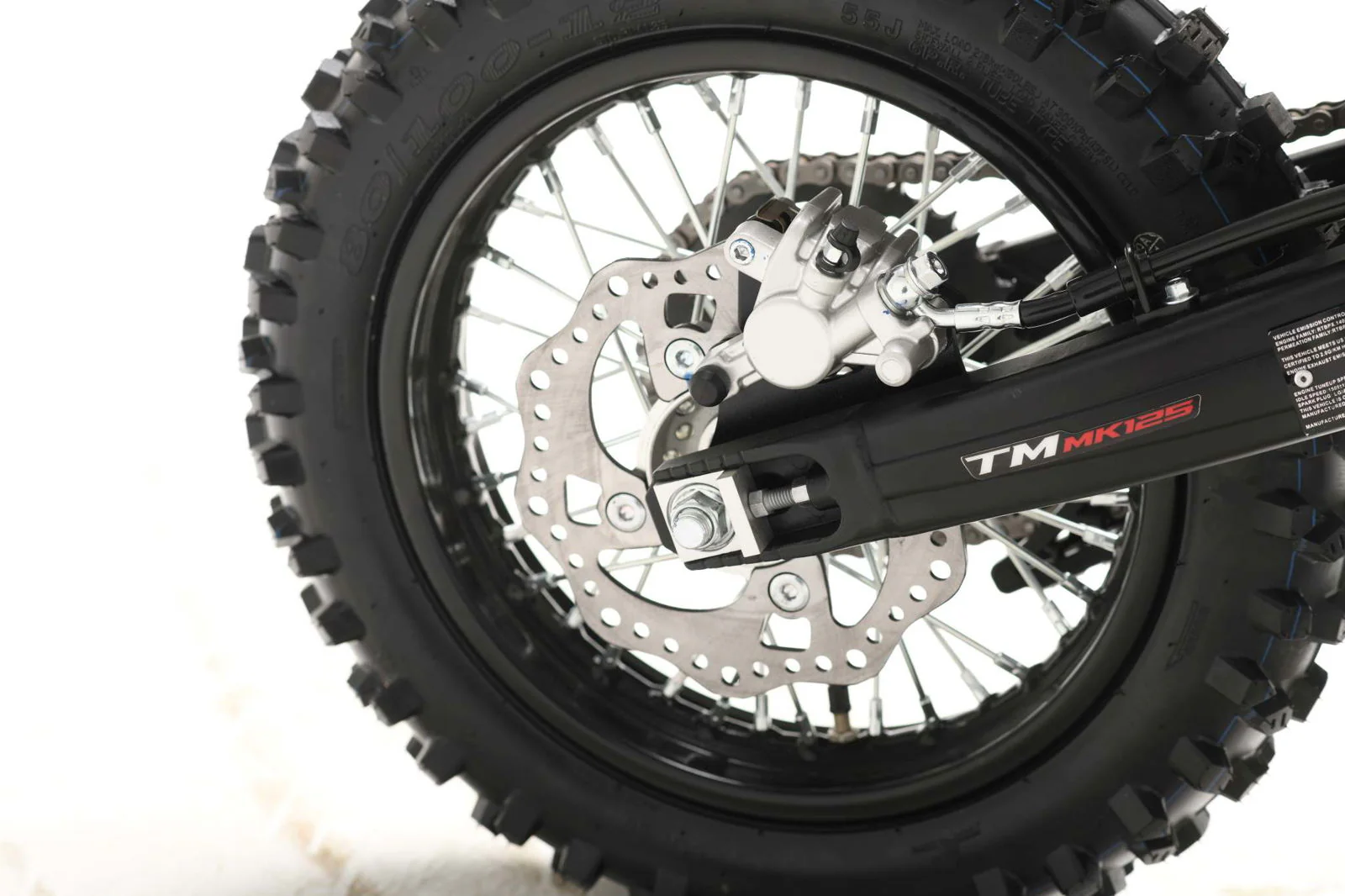 TrailMaster MK125S Pro Series Dirt Bike, 4-Speed Semi-Automatic, Electric Start, Dual Disc Brakes, (14/12) Wheels - Image 37