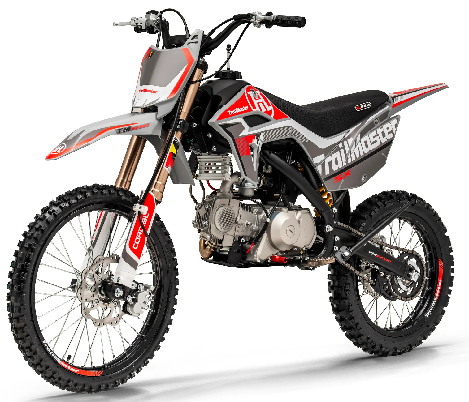 TrailMaster SX150 Pro Series Dirt Bike, Electric Start, 4-Speed Manual, Dual Disc Brakes, (19/16) Wheels - Image 11