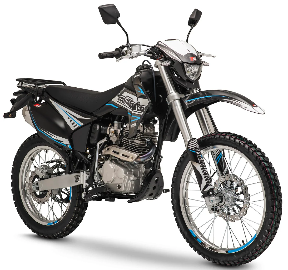 TrailMaster T5 Dual Sport Dirt Bike, 5-Speed Manual, 223cc Engine, Dual Disc Brakes, Electric Start with Kick backup, (21/18) Wheels - Image 5