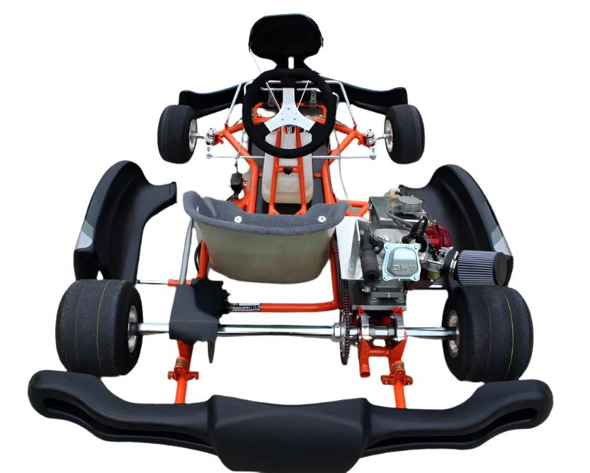 VS1 Adult Racing Go Kart, 196cc Clone Engine, Chrome Moly Steel Frame - Image 2